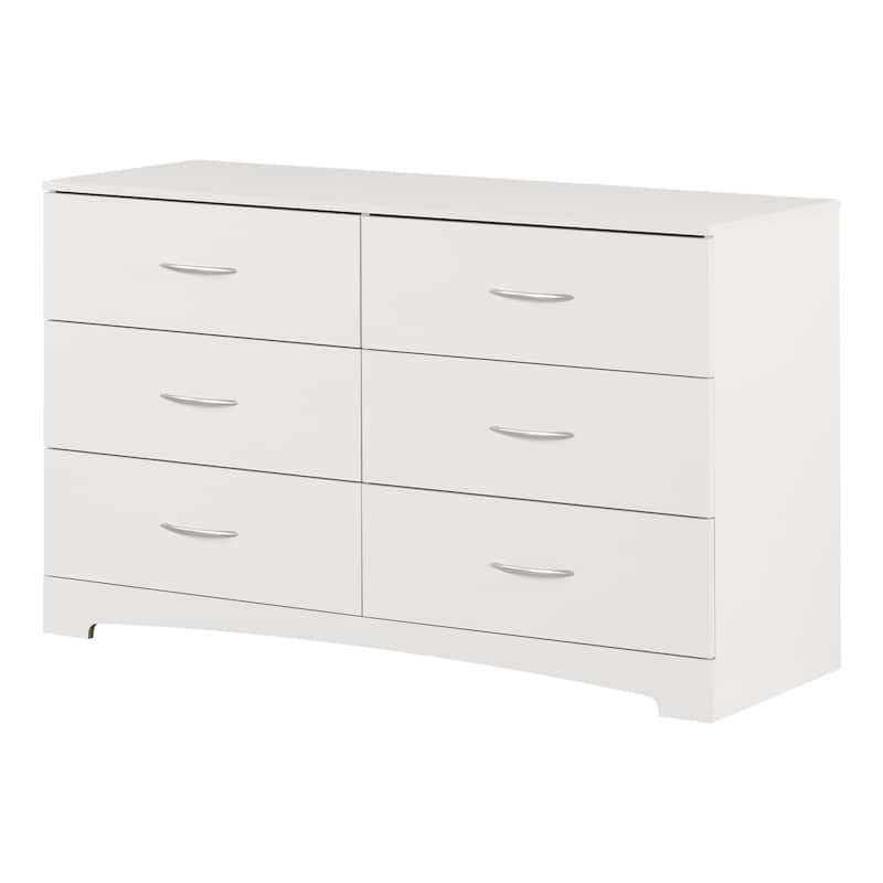 6-Drawer Double Dresser in Sleek Modern Finish with Smooth Slides and Wide Drawers for Organized Storage