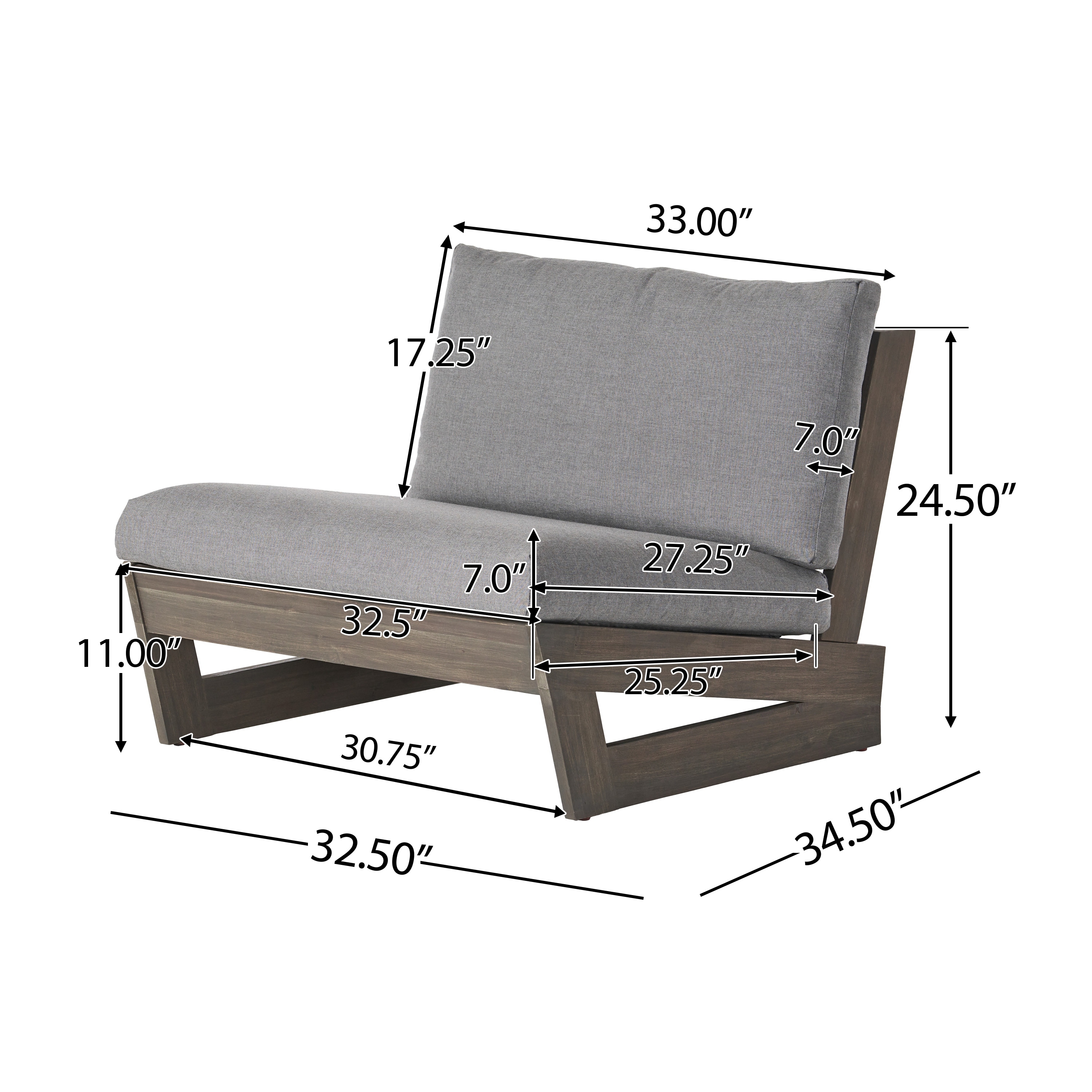Sherwood Acacia Wood Outdoor Club Chair with Cushions by Christopher Knight Home Bed Bath Beyond 37245315