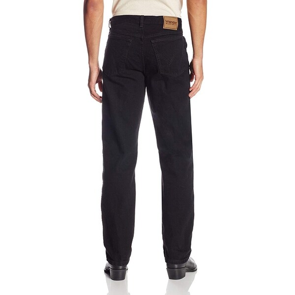 wrangler black stretch jeans