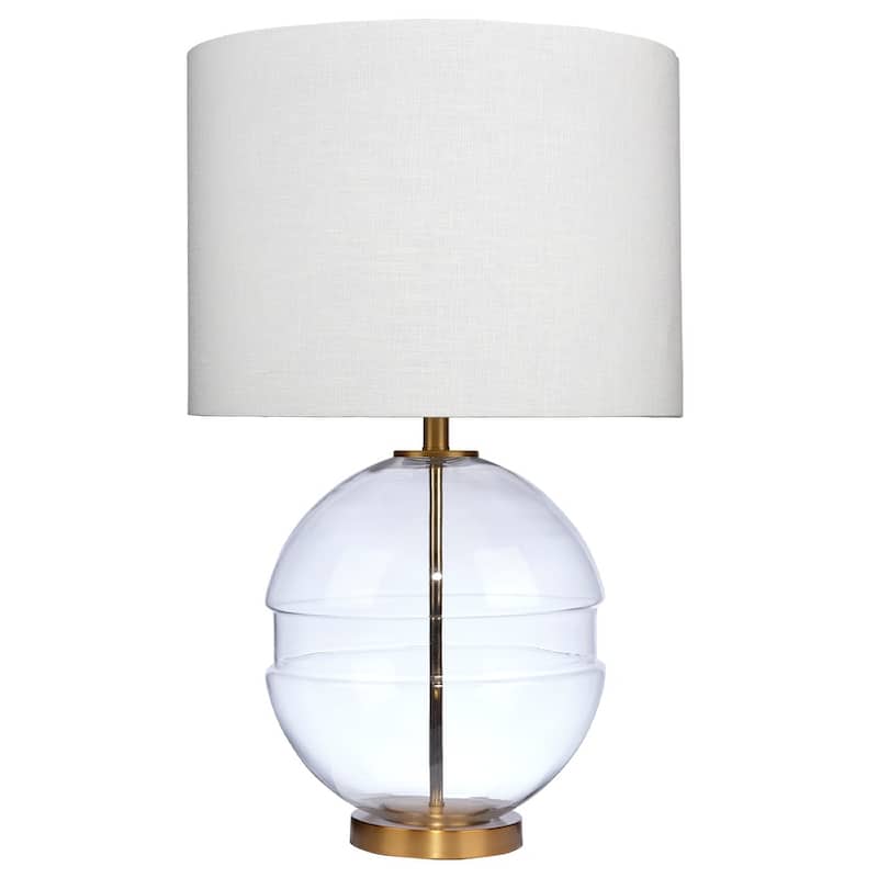 Alden Décor Claudia Glass Table Lamp - Brass
