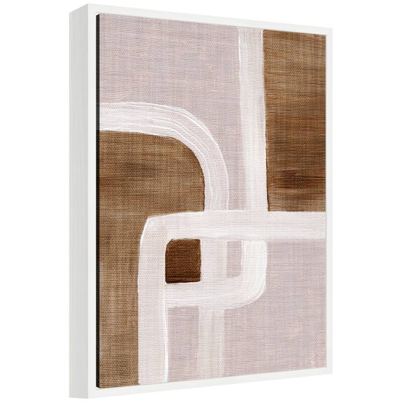 Kate and Laurel Sylvie Rhythmic Lines ll Framed Canvas by Nikita Jariwala - 18x24