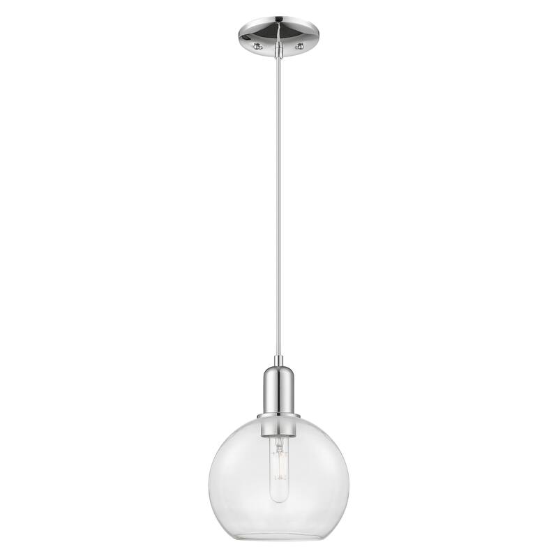 Innovations Lighting Endless Possibilities Arcadia - Athens - 1 Light 8" Cord Hung Mini Pendant - Clear/Polished Chrome