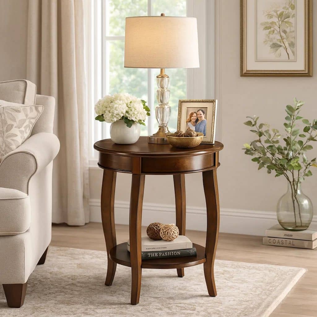 Amiable Side Table, Walnut brown