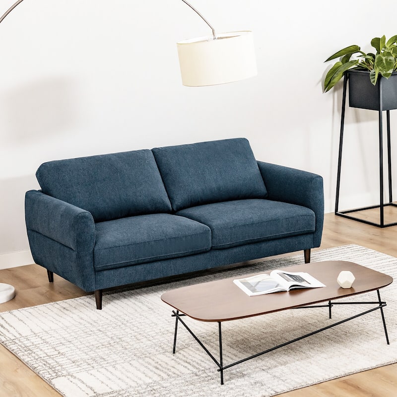 Gymax 72'' Fabric Sofa Couch Living Room Small Apartment Furniture w/