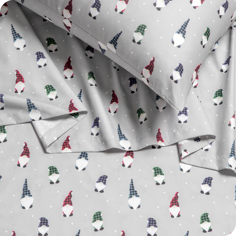 Bare Home Double Brushed Deep Pocket Printed Sheet Set