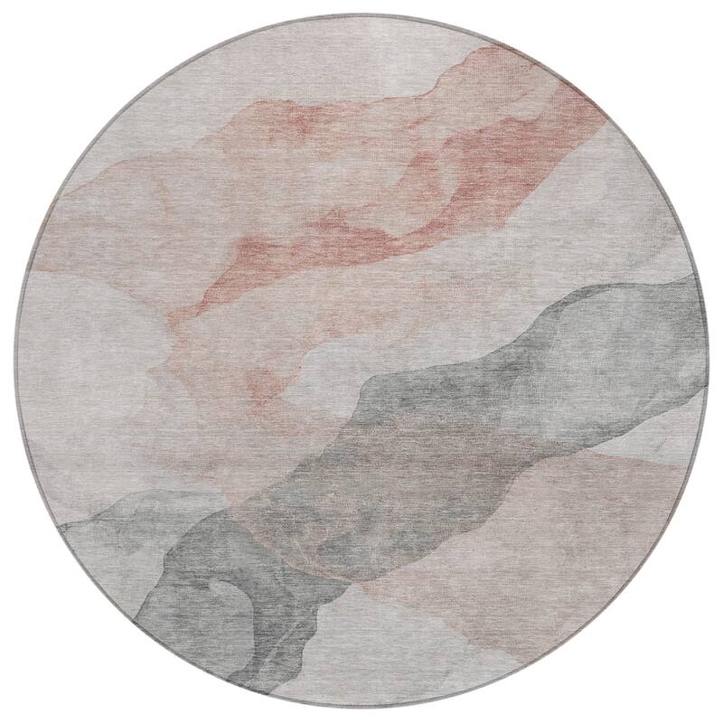 HomeRoots Abstract Transitional Rectangle Outdoor Rug