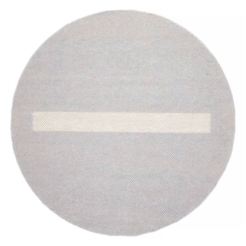 ECARPETGALLERY Braid weave Sienna Grey Wool Rug - 5'10 x 5'10 - Grey - 5'10 x 5'10