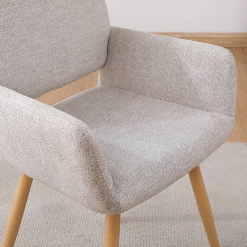 Upholstered Side Dining Chair with Metal Leg