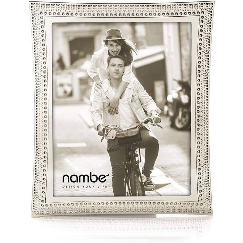 Nambe Beaded Picture Frame - Holds One 8 x 10 Photo
