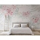 Watercolor Peony Flowers Removable Textile Wallpaper - On Sale - Bed ...