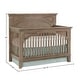 preview thumbnail 2 of 2, Leland 60" Wide Convertible Crib, Sandwash Gray