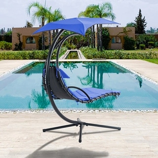 Navy Zero Gravity Hammock Swing Chair with Canopy Bed Bath Beyond 40278478