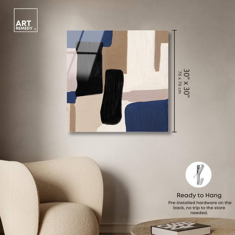 Blue Quietude I Acrylic by Art Remedy, Ready to Hang