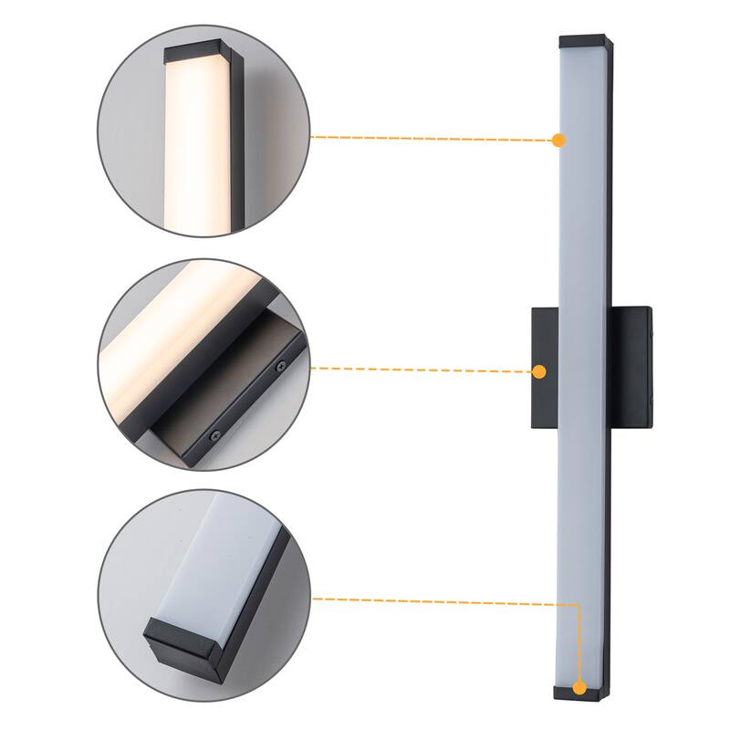 C Cattleya LED Vanity Bar Light Indoor Wall Sconce with Acrylic Shade