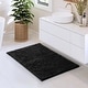 preview thumbnail 191 of 197, Hearth & Harbor Non-Slip Super Plush Chenille Bathroom Rugs Black - Medium