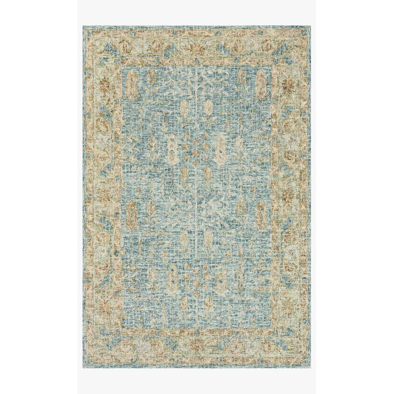 Alexander Home Shabby-Chic Distressed Hand-hooked 100% Wool Rug