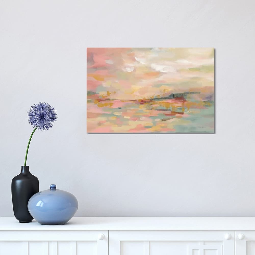iCanvas "Pink Waves" by Silvia Vassileva Canvas Print