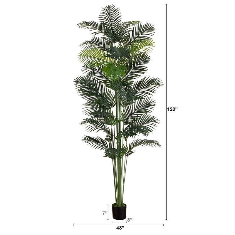 Artificial Potted Paradise Palm Tree - 10' - Green