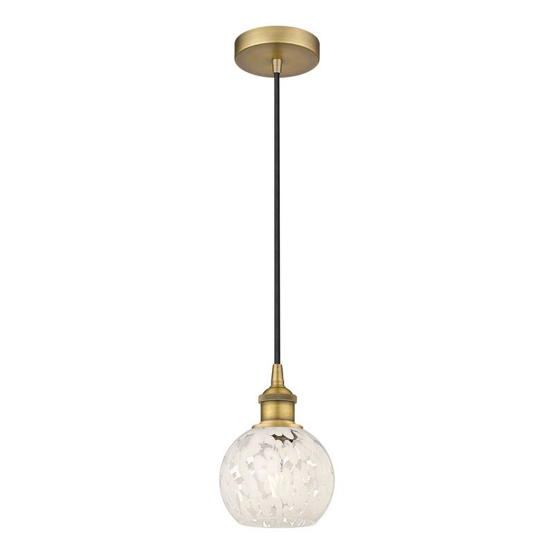 Innovations Lighting 616-1P 8 6 White Mouchette Pendant White