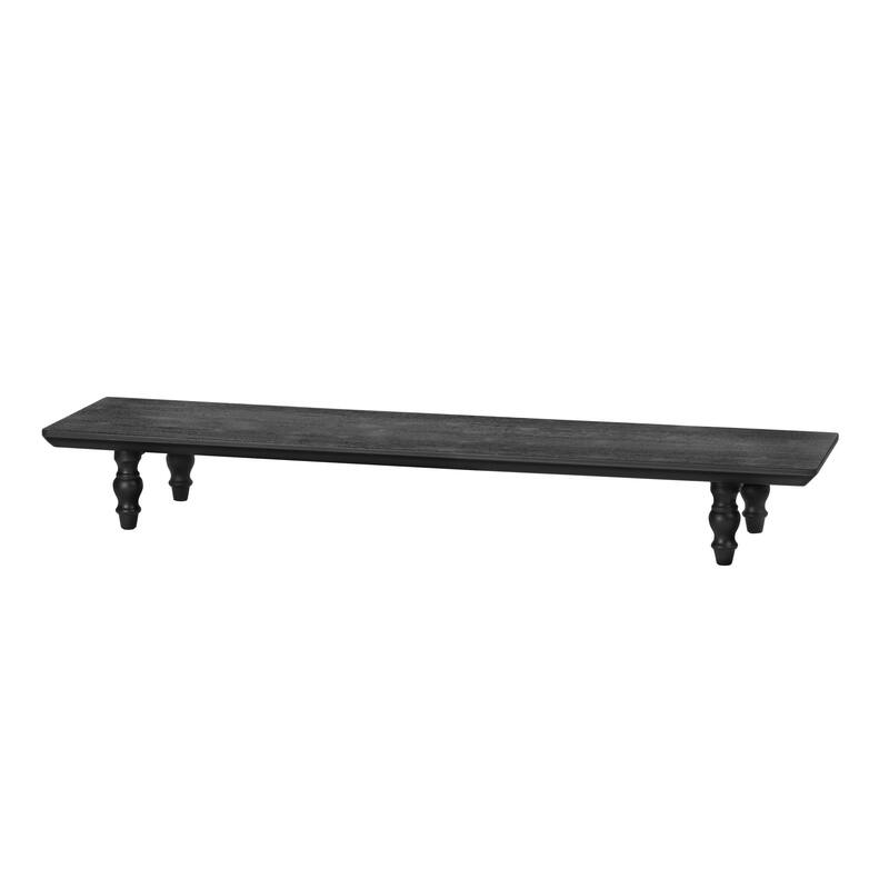 Jani Wood Monitor Stand Riser Desk - Ergonomic Design Stand, Desktop Organizer Table for Home, Office Workspace, Gaming Desk