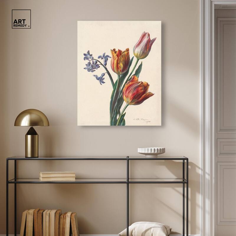 Tulips 1892 Canvas by Art Remedy, Gallery Wrapped
