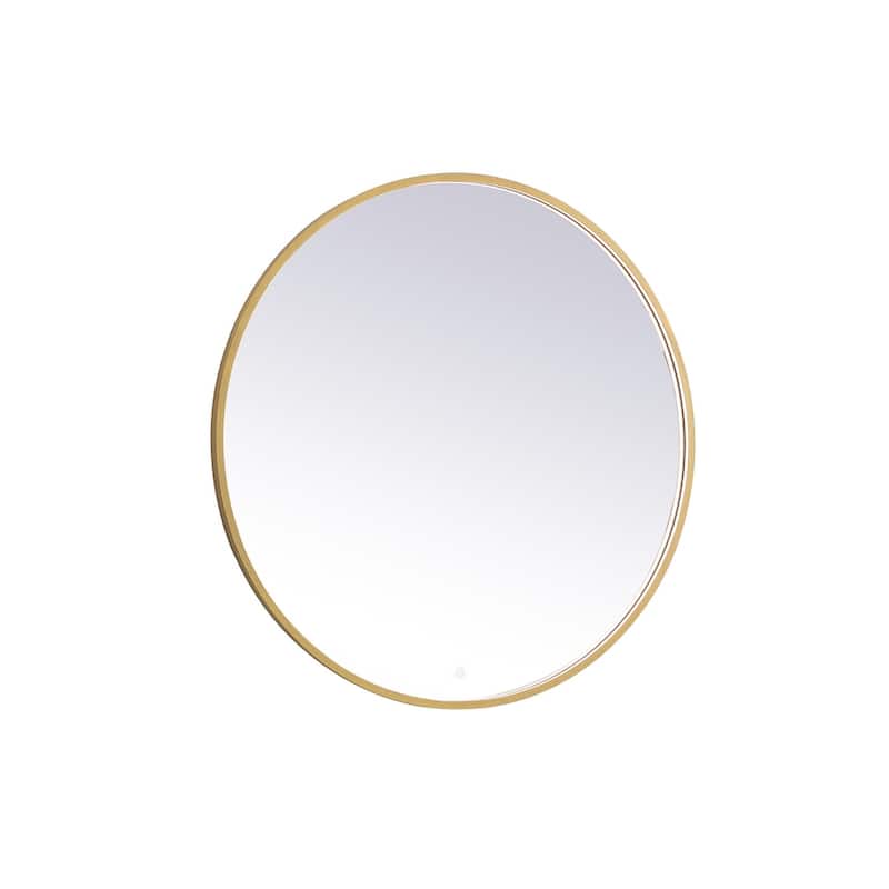 Indigo Home 42 inch LED mirror with adjustable color temperature - Brass