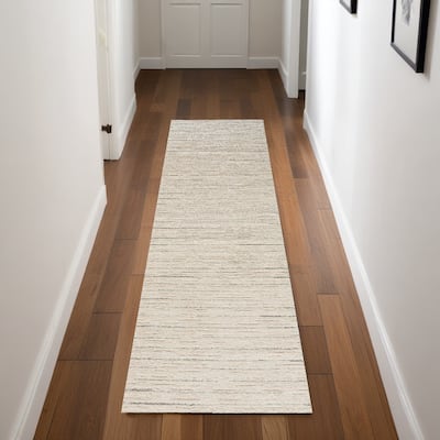 Power Loomed Abstract Modern Area Rug - 90' X '26' X '0.59