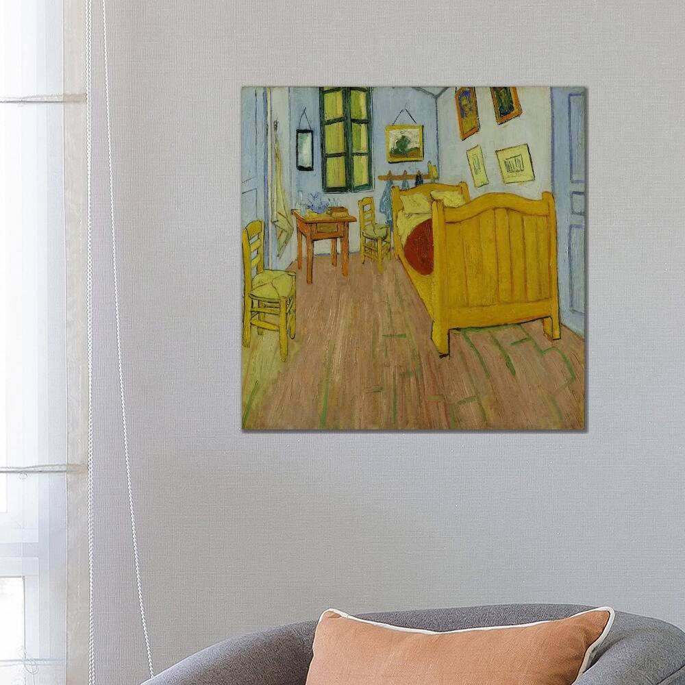 iCanvas "Bedroom In Arles, First Version, October 1888 (van Gogh Museum)" by Vincent van Gogh Canvas Print