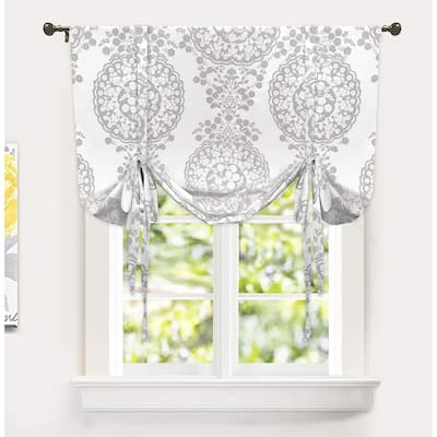The Curated Nomad Alameda Floral Medallion Pattern Printed Tie-up Shade