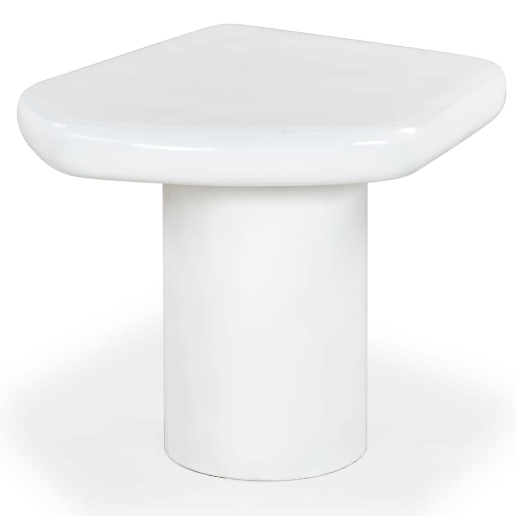 SAFAVIEH Couture Rhianna Concrete Accent Table - 24"W x 22"D x 18"H