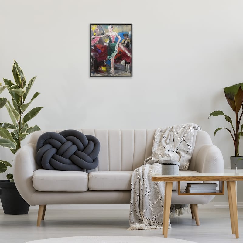 Stupell Classic Ballerina on Stage Framed Giclee Art Design By Lucille Lee