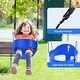 preview thumbnail 5 of 7, Hapfan 440lbs Kids Swing Sets for Backyard with 3 Swings, Outdoor Metal Swingset
