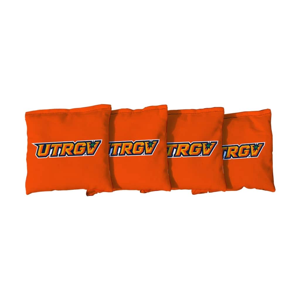 Orange Texas Rio Grande Valley Vaqueros Cornhole Bags
