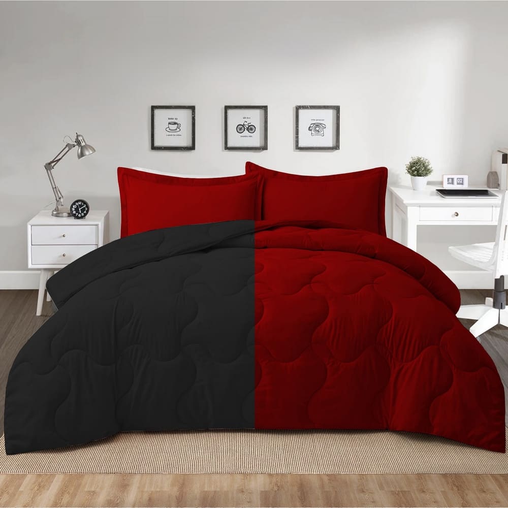 Lightweight Reversible Down Alternative Comforter Set
