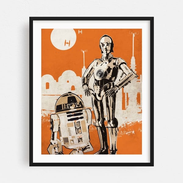 jam Verzorger Jasje Retro Pop C3P0 art Illustrations C3PO R2D2 Star Wars Art Print/Poster -  Overstock - 34914309