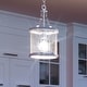 preview thumbnail 1 of 3, Luxury Shabby Chic Pendant Light, 15.625"H x 8.5"W, with Posh Style, Galvanized Steel, by Urban Ambiance