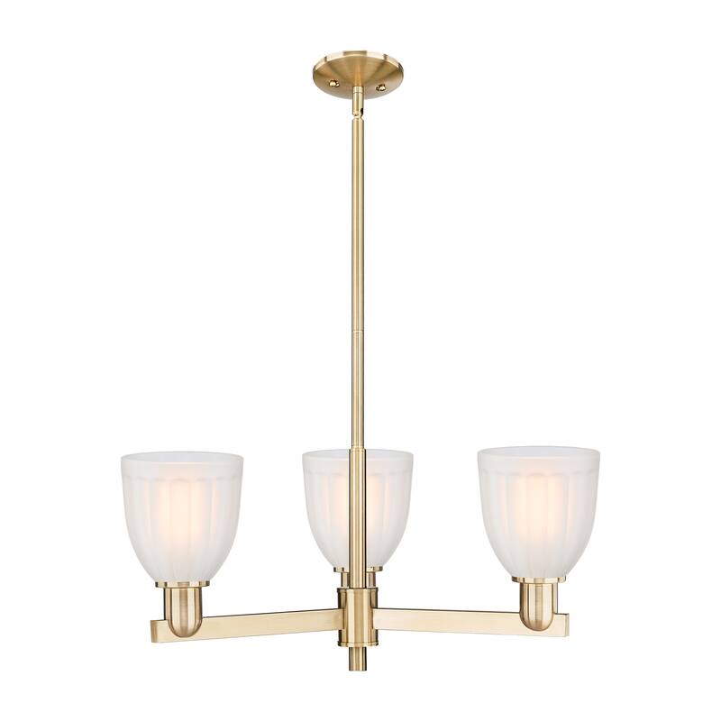 Innovations Lighting Endless Possibilities Arcadia - Brookfield - 3 Light 28" Stem Hung Chandelier - Champagne Bronze