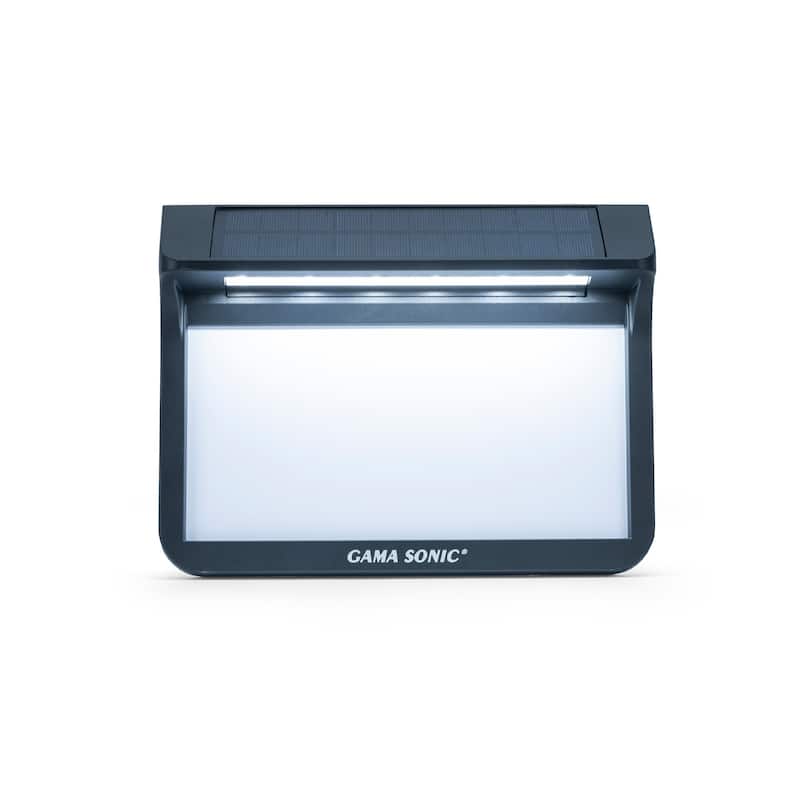 Solar Address Wall Plaque Light with In Ground Stakes