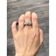 preview thumbnail 5 of 12, Braided 1/8ct TDW Diamond Ring in Sterling Silver by Miadora