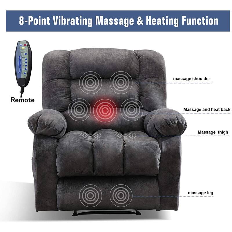 Manual Massage and Heating Recliner Sofa Chair