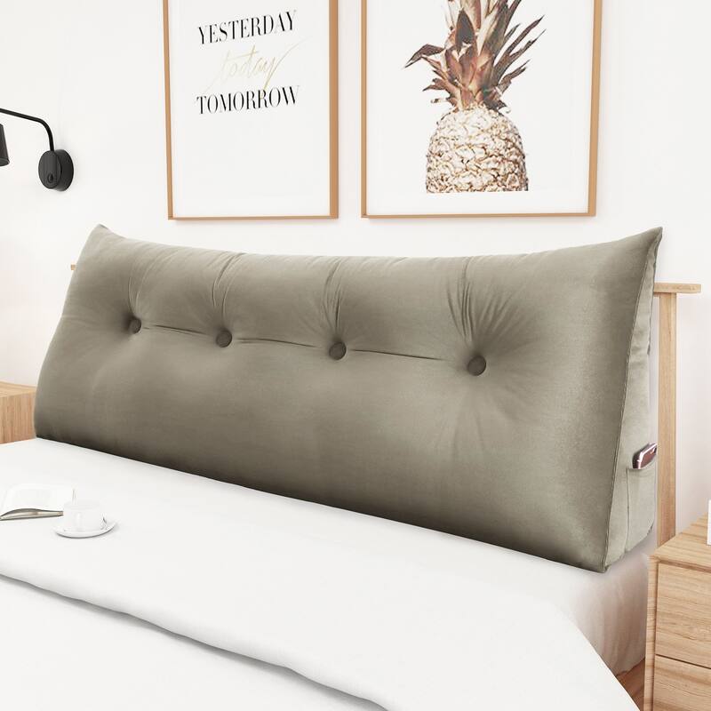 WOWMAX Bed Wedge Bolster Sit Up Reading Pillow Backrest