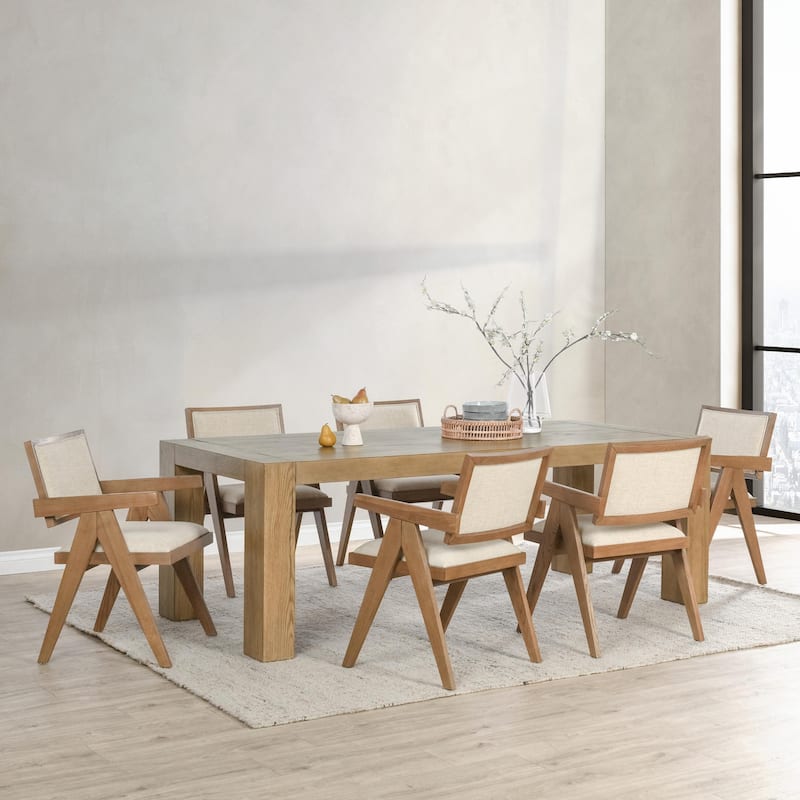 Classic Home Kingston 89" Reclaimed Oak Dining Table - Natural