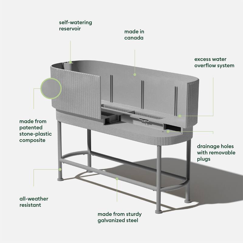 Veradek Demi Series Raised Garden Bed Planter 42" Planter
