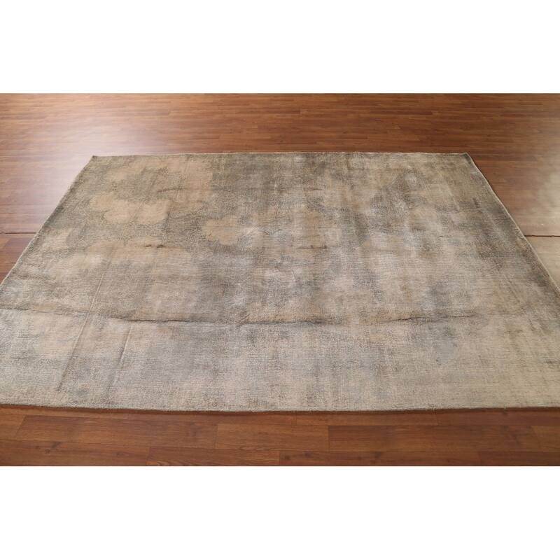 Contemporary / Modern Area Rug Hand-Knotted Abstract Wool Carpet - 5'7"x 7'10"