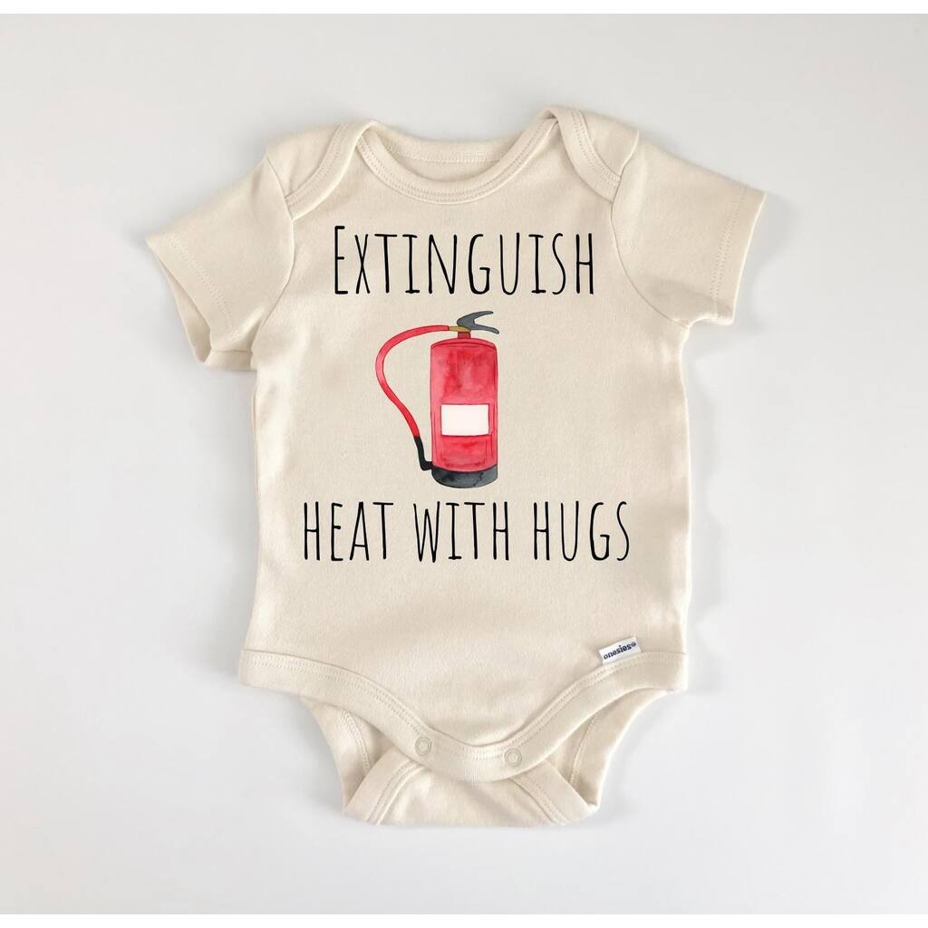 Firefighter Fireman - Baby Boy Girl Clothes Infant Bodysuit Funny Cute Newborn