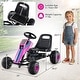 preview thumbnail 13 of 18, Gymax Pedal Go Kart for Kids 4-Wheel Ride On Toy w/ Steering Wheel &