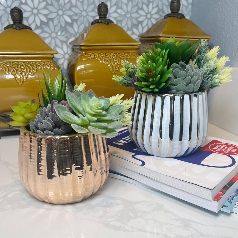 Admired By Nature Planters Pots, Modern Ceramic for Home Décor