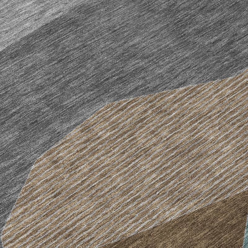 Machine Washable Indoor/ Outdoor Modern Dacono Chantille Rug