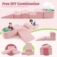 preview thumbnail 13 of 18, Costway 5PCS Climb and Crawl Playset with Ball Pit for Kids Zippers - See Details