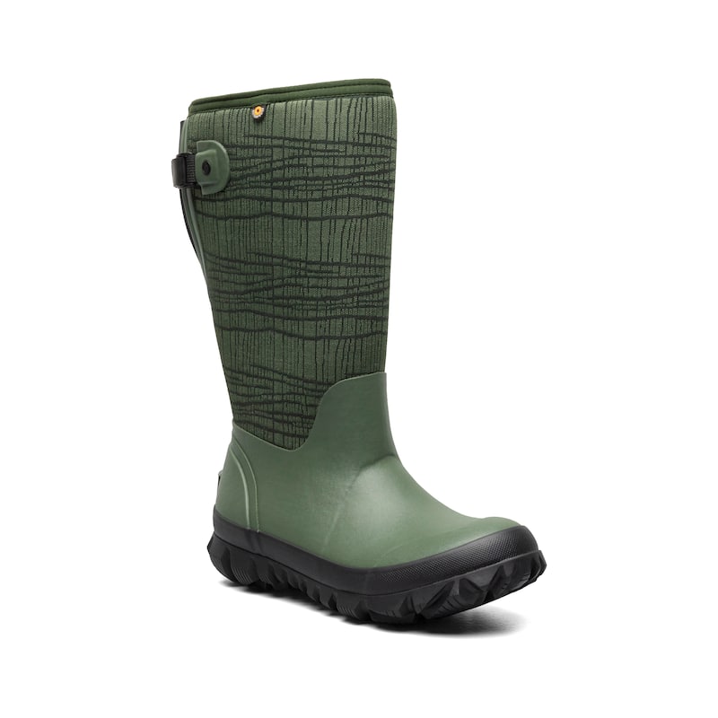Bogs Women's Whiteout Adjustable Calf Waterproof Slip-On Snow Boot - Dark Green - 6